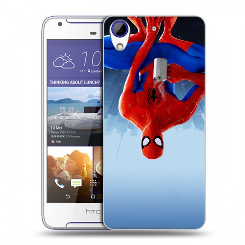 Дизайнерский пластиковый чехол для HTC Desire 830 Человек-паук : Через вселенные