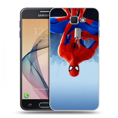 Дизайнерский пластиковый чехол для Samsung Galaxy J5 Prime Человек-паук : Через вселенные