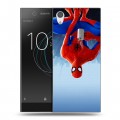 Дизайнерский силиконовый чехол для Sony Xperia XA1 Человек-паук : Через вселенные
