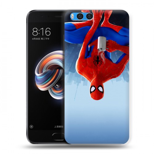 Дизайнерский силиконовый чехол для Xiaomi Mi Note 3 Человек-паук : Через вселенные
