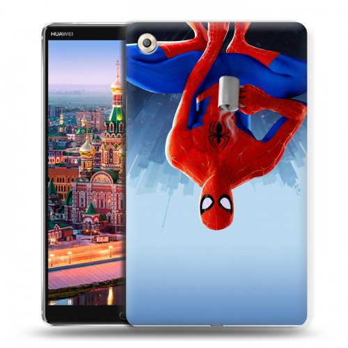 Дизайнерский пластиковый чехол для Huawei MediaPad M5 8.4 Человек-паук : Через вселенные