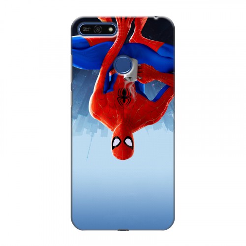 Дизайнерский силиконовый чехол для Huawei Honor 7A Pro Человек-паук : Через вселенные