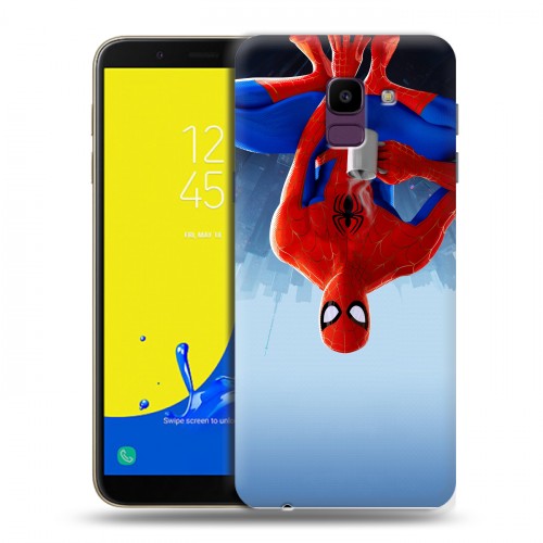 Дизайнерский пластиковый чехол для Samsung Galaxy J6 Человек-паук : Через вселенные