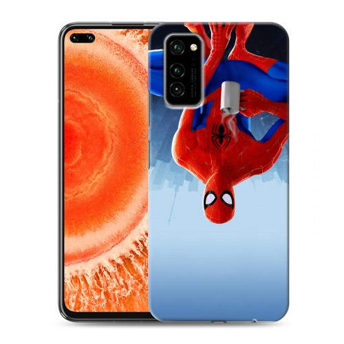 Дизайнерский силиконовый чехол для Huawei Honor View 30 Pro Человек-паук : Через вселенные