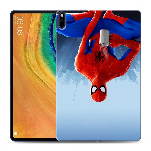 Дизайнерский силиконовый с усиленными углами чехол для Huawei MatePad Pro Человек-паук : Через вселенные