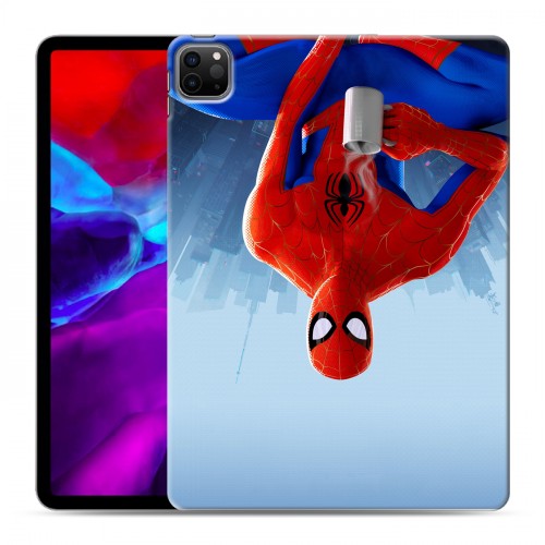Дизайнерский силиконовый с усиленными углами чехол для Ipad Pro 11 (2020) Человек-паук : Через вселенные