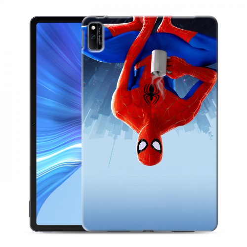 Дизайнерский силиконовый чехол для Huawei Honor Pad V6 Человек-паук : Через вселенные