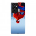 Дизайнерский пластиковый чехол для Samsung Galaxy S21 Ultra Человек-паук : Через вселенные