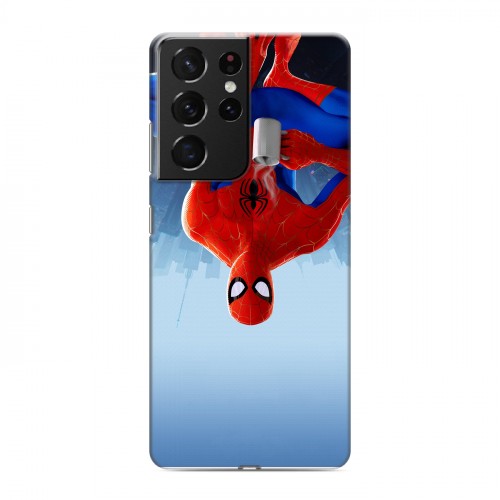 Дизайнерский пластиковый чехол для Samsung Galaxy S21 Ultra Человек-паук : Через вселенные