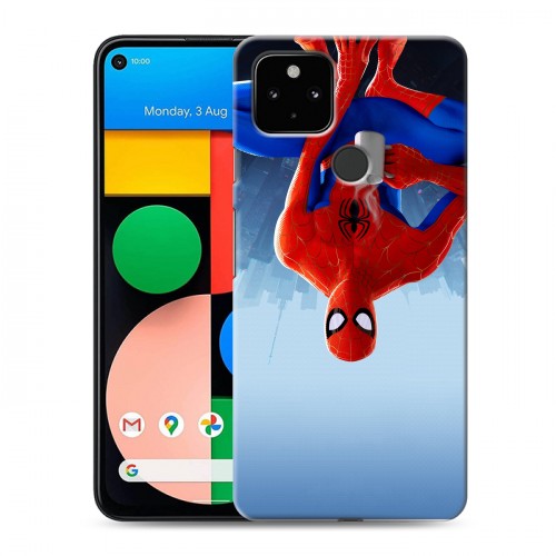 Дизайнерский пластиковый чехол для Google Pixel 4a 5G Человек-паук : Через вселенные