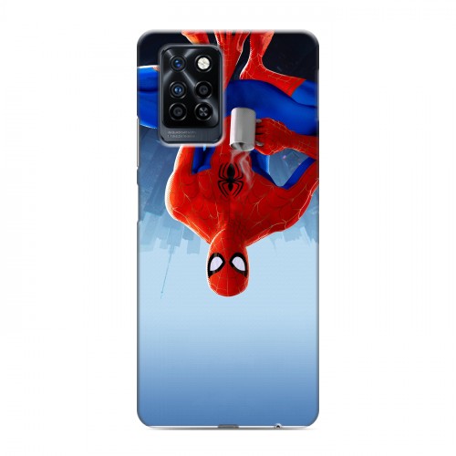 Дизайнерский силиконовый с усиленными углами чехол для Infinix Note 10 Pro Человек-паук : Через вселенные