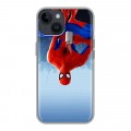Дизайнерский пластиковый чехол для Iphone 14 Человек-паук : Через вселенные