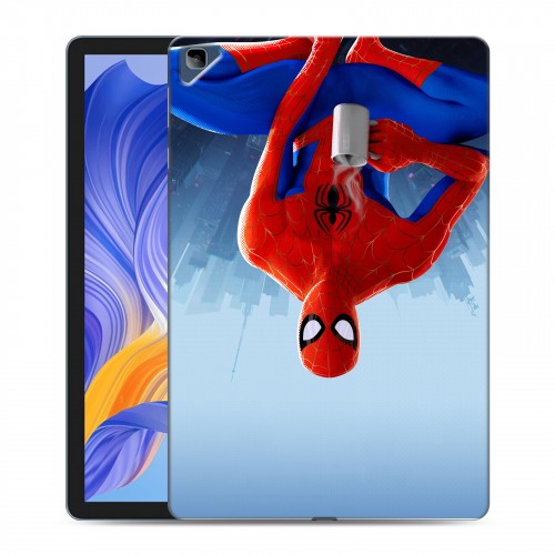 Дизайнерский силиконовый с усиленными углами чехол для Huawei Honor Pad X8 Человек-паук : Через вселенные
