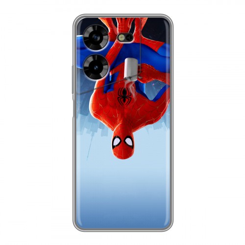 Дизайнерский силиконовый с усиленными углами чехол для Tecno Pova 5 4G Человек-паук : Через вселенные