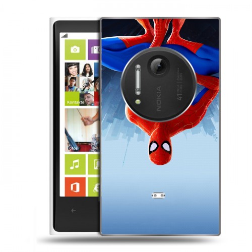 Дизайнерский пластиковый чехол для Nokia Lumia 1020 Человек-паук : Через вселенные
