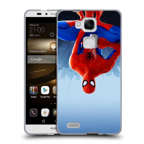 Дизайнерский пластиковый чехол для Huawei Ascend Mate 7 Человек-паук : Через вселенные