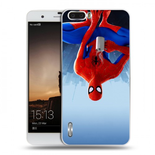 Дизайнерский пластиковый чехол для Huawei Honor 6 Plus Человек-паук : Через вселенные