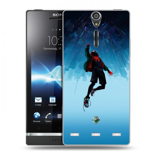 Дизайнерский пластиковый чехол для Sony Xperia S Человек-паук : Через вселенные