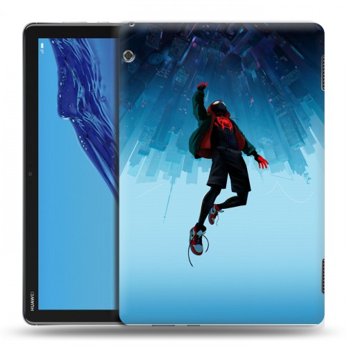 Дизайнерский силиконовый чехол для Huawei MediaPad T5 Человек-паук : Через вселенные