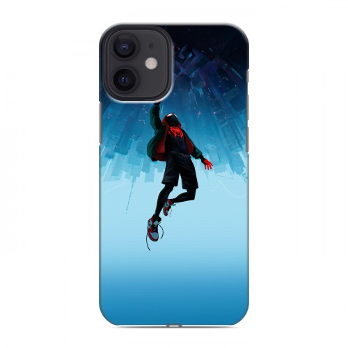 Дизайнерский силиконовый с усиленными углами чехол для Iphone 12 Mini Человек-паук : Через вселенные