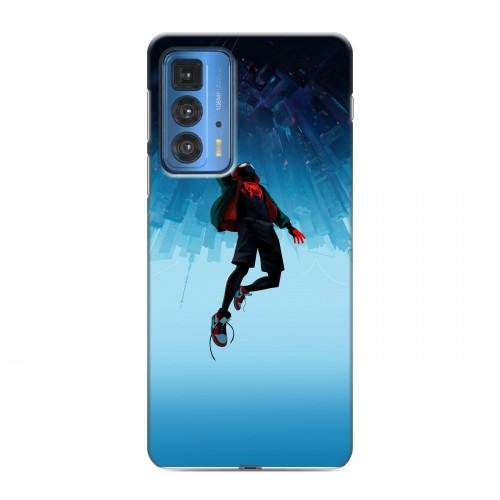 Дизайнерский силиконовый с усиленными углами чехол для Motorola Edge 20 Pro Человек-паук : Через вселенные