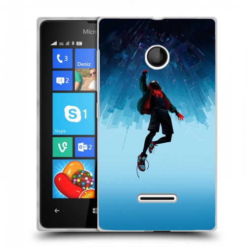 Дизайнерский пластиковый чехол для Microsoft Lumia 435 Человек-паук : Через вселенные