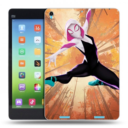 Дизайнерский силиконовый чехол для Xiaomi MiPad Человек-паук : Через вселенные