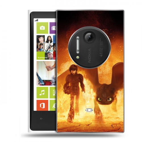 Дизайнерский пластиковый чехол для Nokia Lumia 1020 Как приручить дракона 3