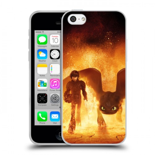 Дизайнерский пластиковый чехол для Iphone 5c Как приручить дракона 3