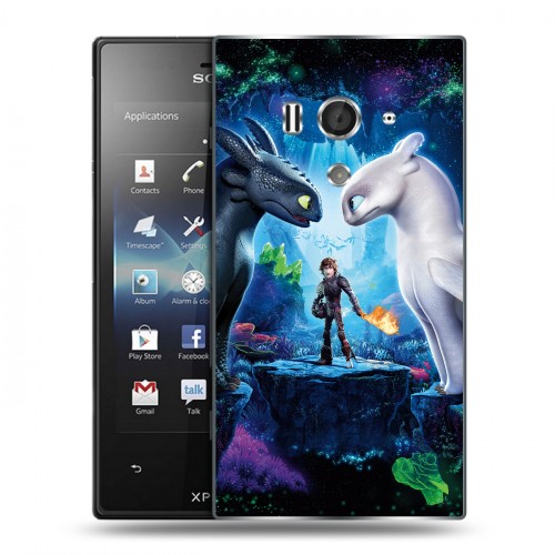 Дизайнерский пластиковый чехол для Sony Xperia acro S Как приручить дракона 3