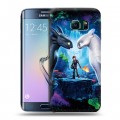 Дизайнерский силиконовый чехол для Samsung Galaxy S6 Edge Как приручить дракона 3