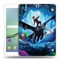 Дизайнерский силиконовый чехол для Samsung Galaxy Tab S2 9.7 Как приручить дракона 3
