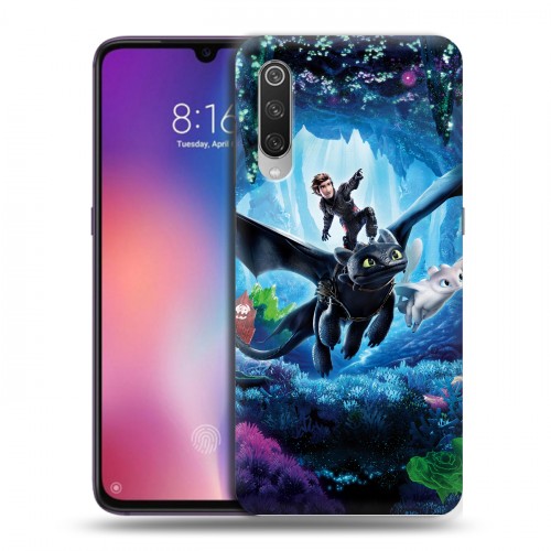 Дизайнерский силиконовый с усиленными углами чехол для Xiaomi Mi9 Как приручить дракона 3