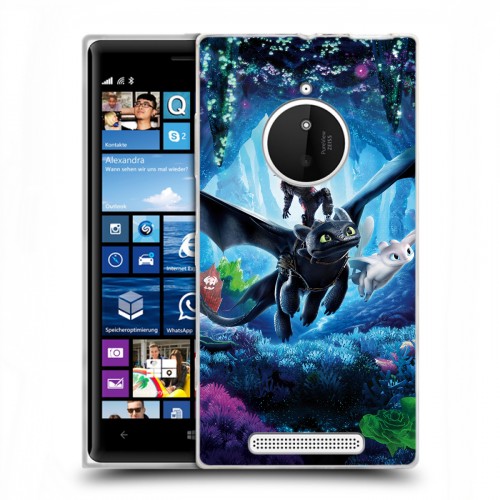 Дизайнерский пластиковый чехол для Nokia Lumia 830 Как приручить дракона 3