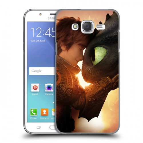 Дизайнерский пластиковый чехол для Samsung Galaxy J5 Как приручить дракона 3