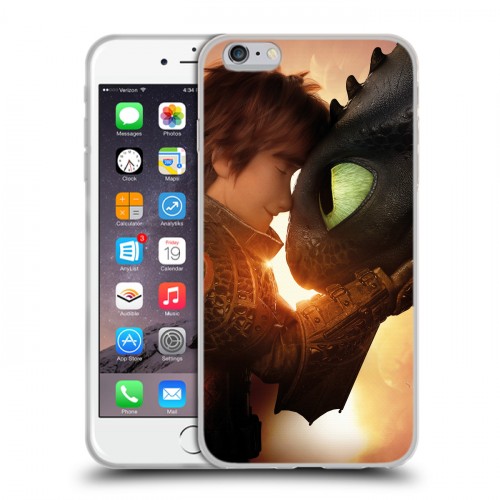 Дизайнерский силиконовый чехол для Iphone 6 Plus/6s Plus Как приручить дракона 3