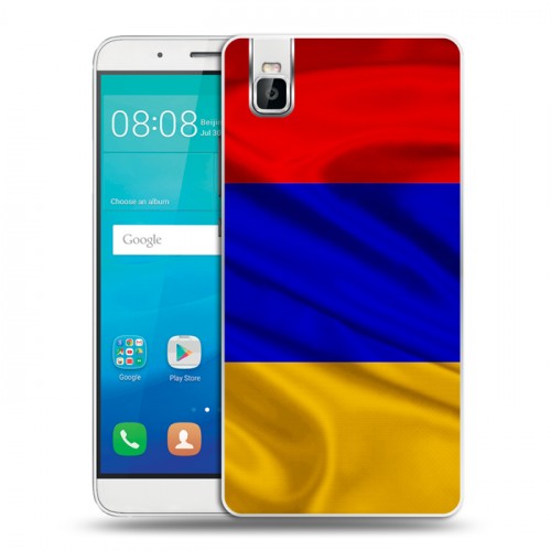 Дизайнерский пластиковый чехол для Huawei ShotX Флаг Армении