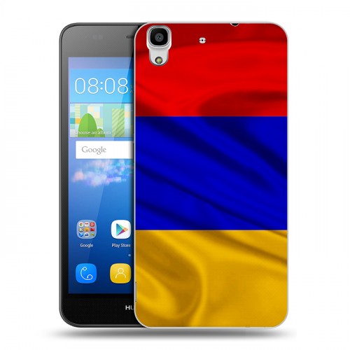 Дизайнерский пластиковый чехол для Huawei Y6 Флаг Армении