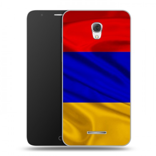 Дизайнерский пластиковый чехол для Alcatel Pop 4 Plus Флаг Армении