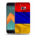 Дизайнерский пластиковый чехол для HTC 10 Флаг Армении