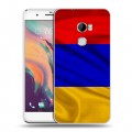 Дизайнерский пластиковый чехол для HTC One X10 Флаг Армении