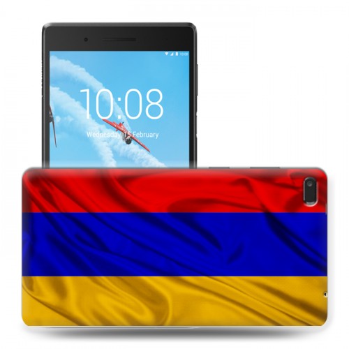 Дизайнерский силиконовый чехол для Lenovo Tab 4 7 Essential Флаг Армении