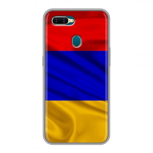 Дизайнерский пластиковый чехол для OPPO AX7 Флаг Армении