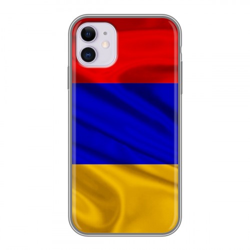 Дизайнерский силиконовый чехол для Iphone 11 Флаг Армении