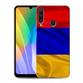 Дизайнерский пластиковый чехол для Huawei Y6p Флаг Армении