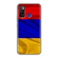 Дизайнерский силиконовый с усиленными углами чехол для Tecno Camon 15 Флаг Армении