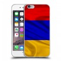 Дизайнерский пластиковый чехол для Iphone 6/6s Флаг Армении