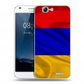 Дизайнерский пластиковый чехол для Huawei Ascend G7 Флаг Армении