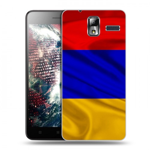 Дизайнерский силиконовый чехол для Lenovo S580 Ideaphone Флаг Армении