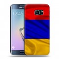 Дизайнерский пластиковый чехол для Samsung Galaxy S6 Edge Флаг Армении